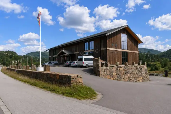 Handleriet på Tjørhom i Sirdal, der Flyd-kontoret ligger